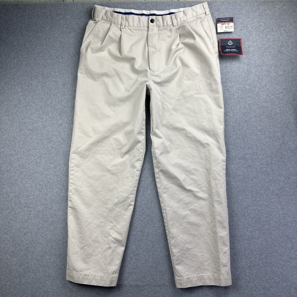 Roundtree And Yorke Ideal Chino‎ Classic Fit Men's Pants Size 38x32